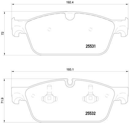 Гальмівні колодки Brembo P50112 ціна, від 84.88 USD