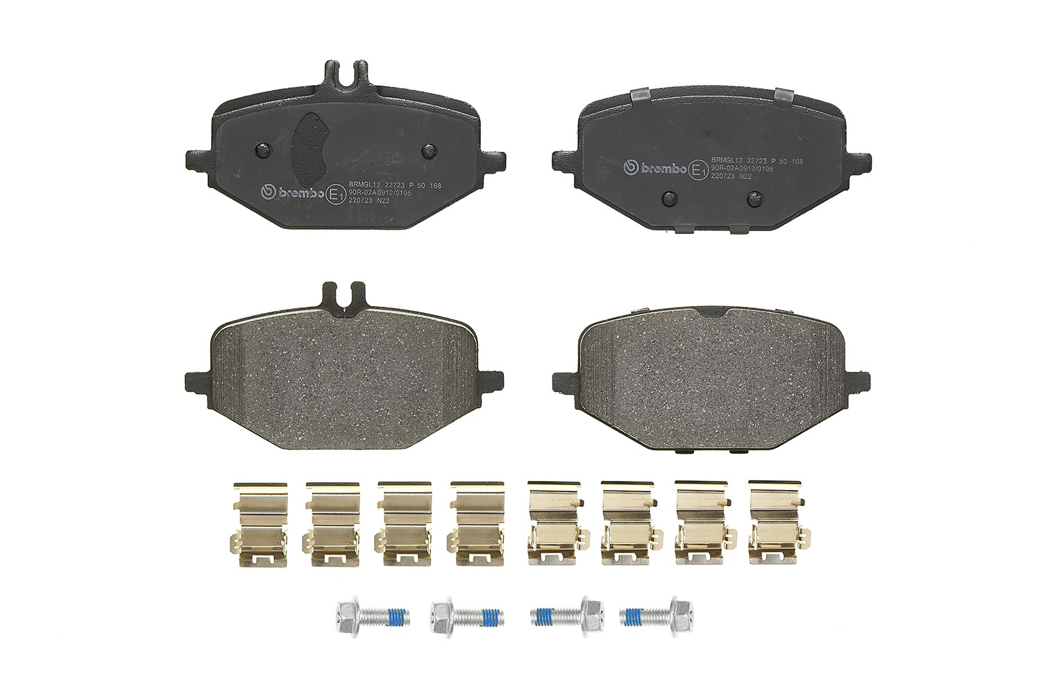 P50168 Brembo Колодки гальмівні задні, дискові