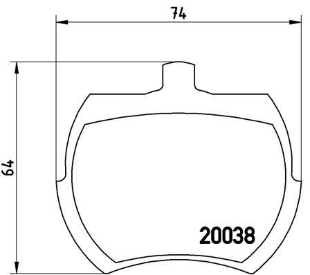 Гальмівні колодки Brembo P52002 ціна, від 20.69 USD
