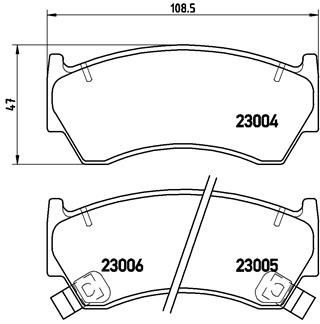 Купити P56033 Brembo Колодки гальмівні передні, дискові