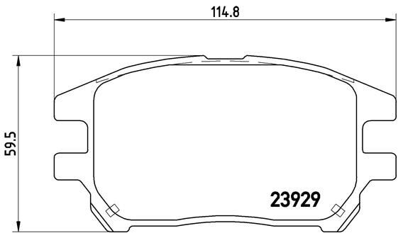 Купити P56050 Brembo Колодки гальмівні передні, дискові