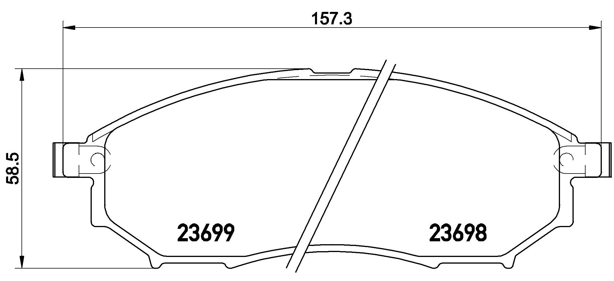 Гальмівні колодки Brembo P56094 ціна, від 30.41 USD