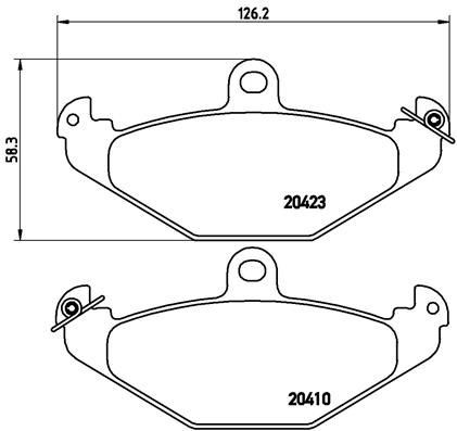 Купити P59026 Brembo Задні колодки