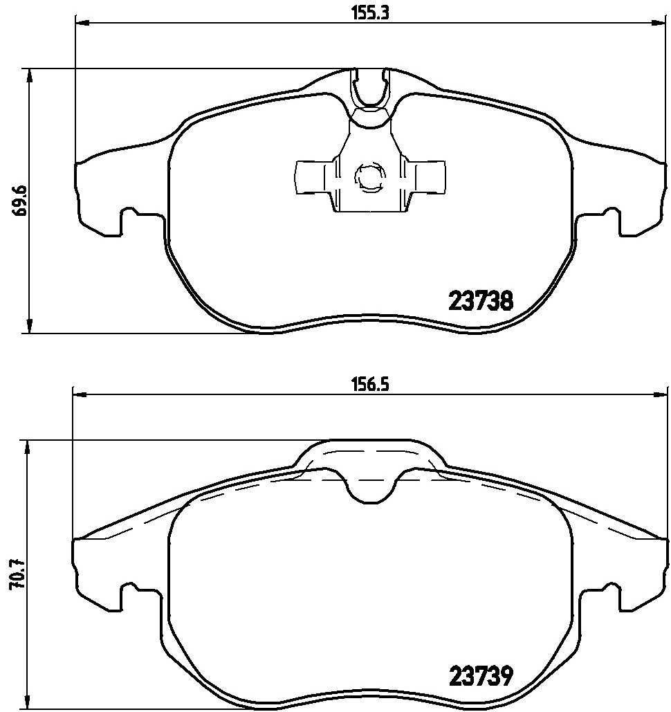 Купити P59043X Brembo Колодки гальмівні передні, дискові