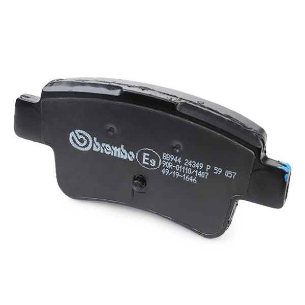 P59057 Brembo Колодки гальмівні задні, дискові