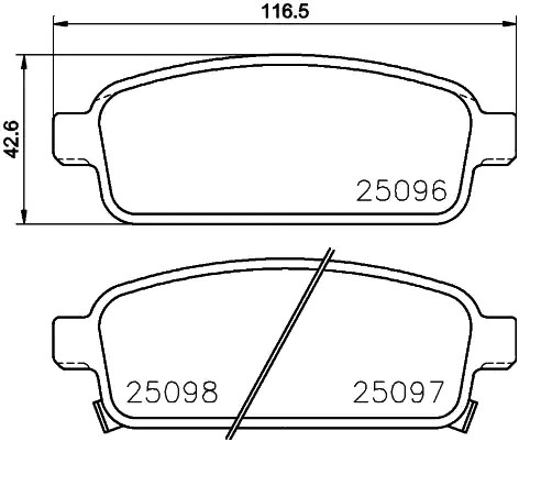 Задні дискові колодки Brembo P59087