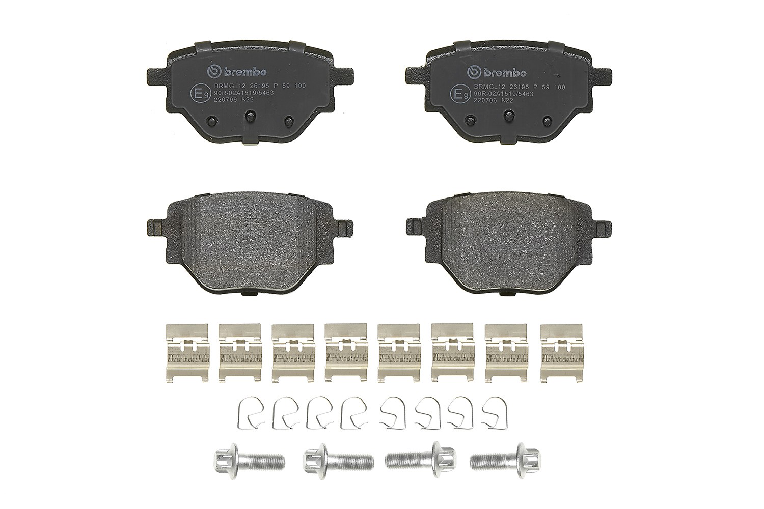 Задні гальмівні колодки Brembo P59100 ціна, від 35.64 USD