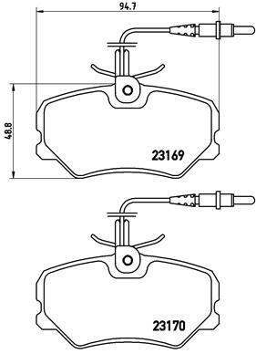 Купити P61050 Brembo Колодки гальмівні передні, дискові