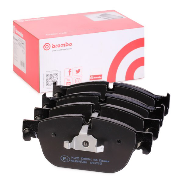Купити P61115 Brembo Колодки гальмівні передні, дискові