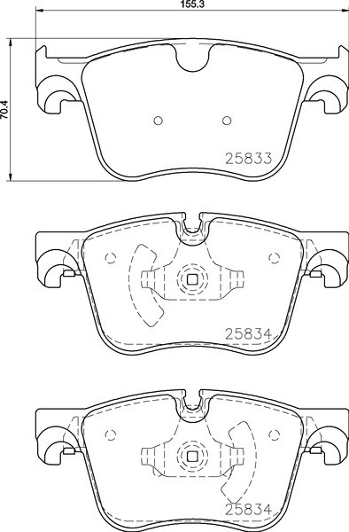 Передні тормозні колодки P61127X Brembo