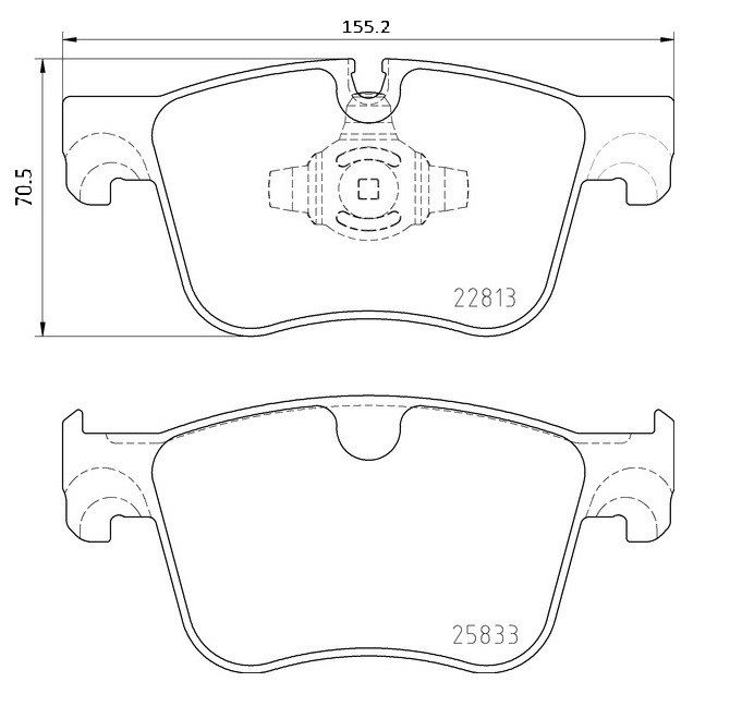P61135X Brembo Передні гальмівні колодки