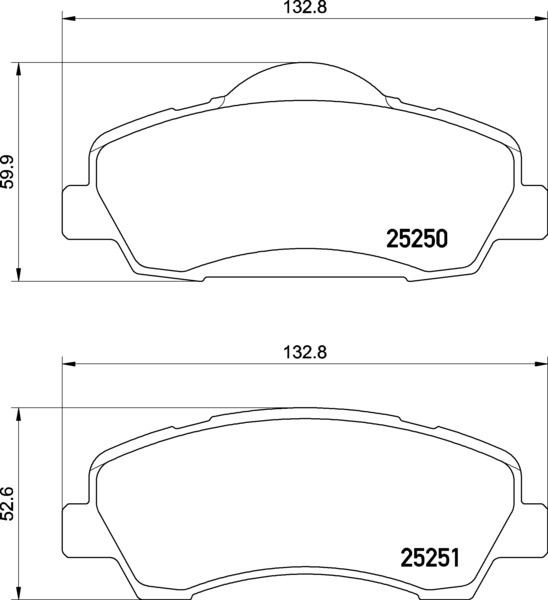 Гальмівні колодки Brembo P61138 ціна, від 23.19 USD