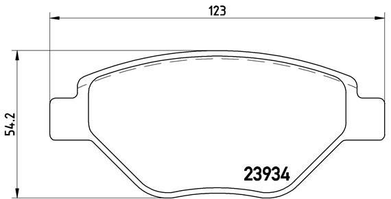 Купити P68031 Brembo Колодки гальмівні передні, дискові