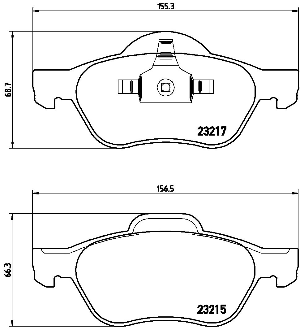 Купити P68048X Brembo Колодки гальмівні передні, дискові
