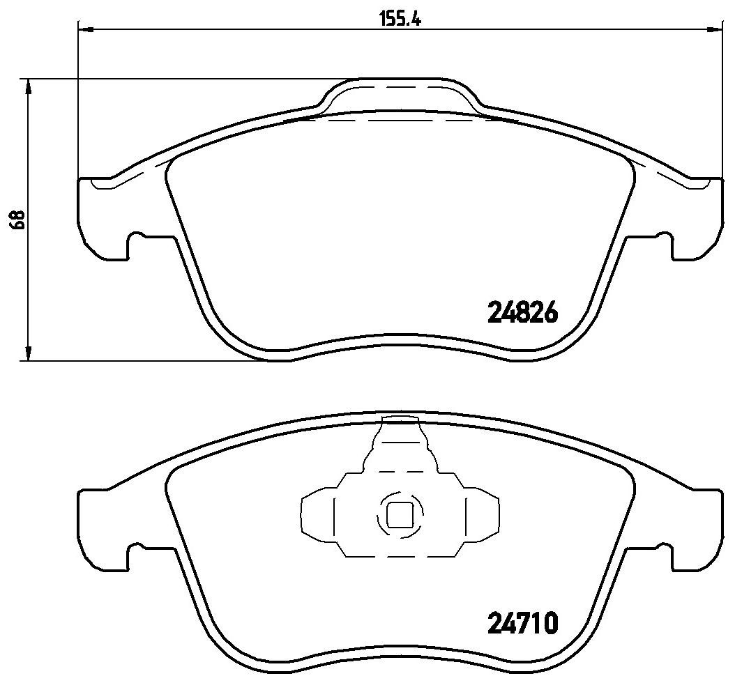 Гальмівні колодки Brembo P68052 ціна, від 29.90 USD