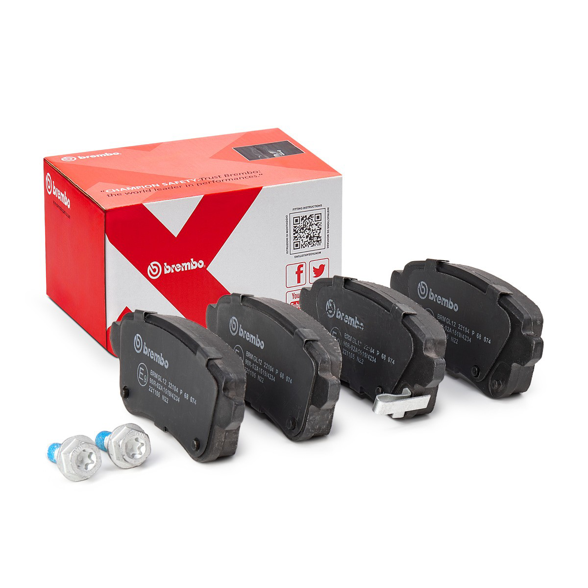 Задні гальмівні колодки P68074 Brembo
