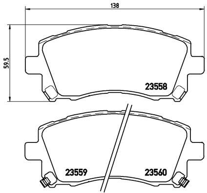 Тормозні колодки Brembo P78010