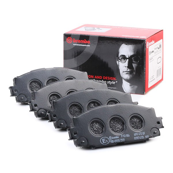 Купити P83086 Brembo Колодки гальмівні передні, дискові