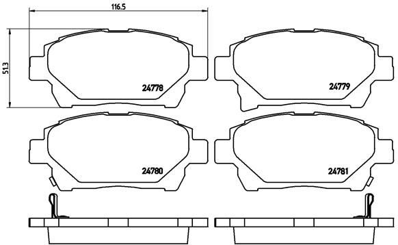 P83097 Brembo Передні гальмівні колодки