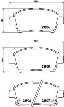 Тормозні колодки Brembo P83103