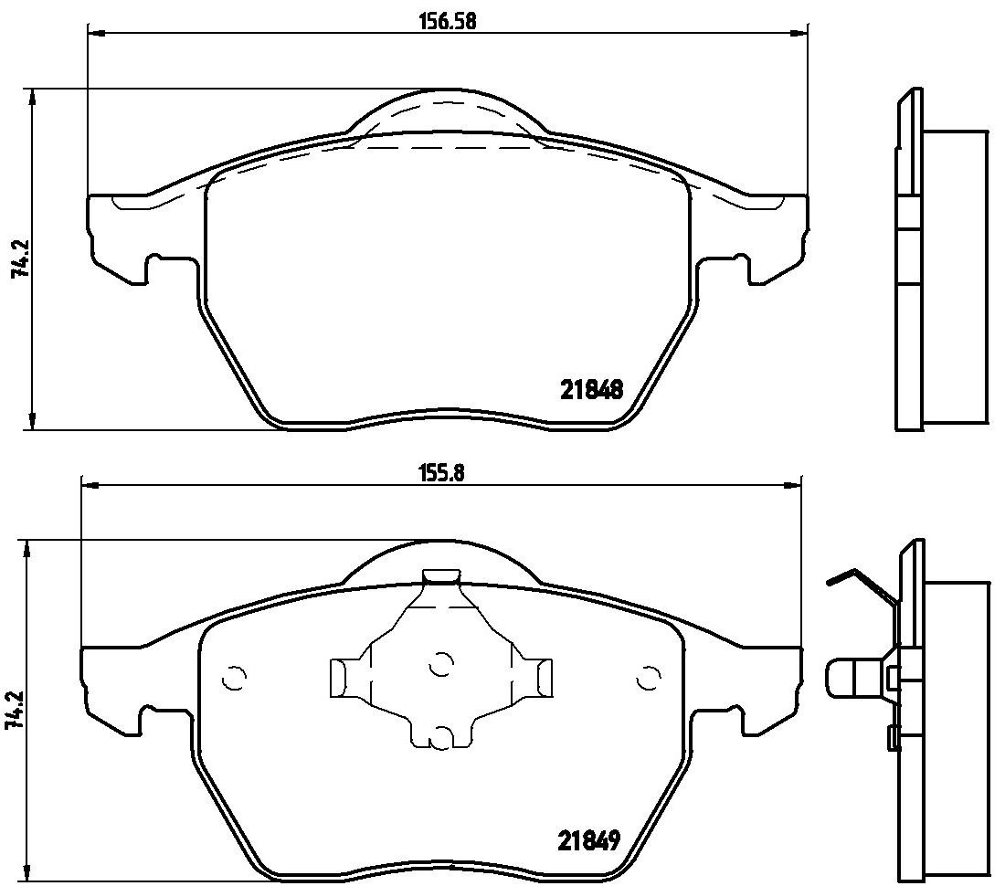 Гальмівні колодки Brembo P85039 ціна, від 27.57 USD