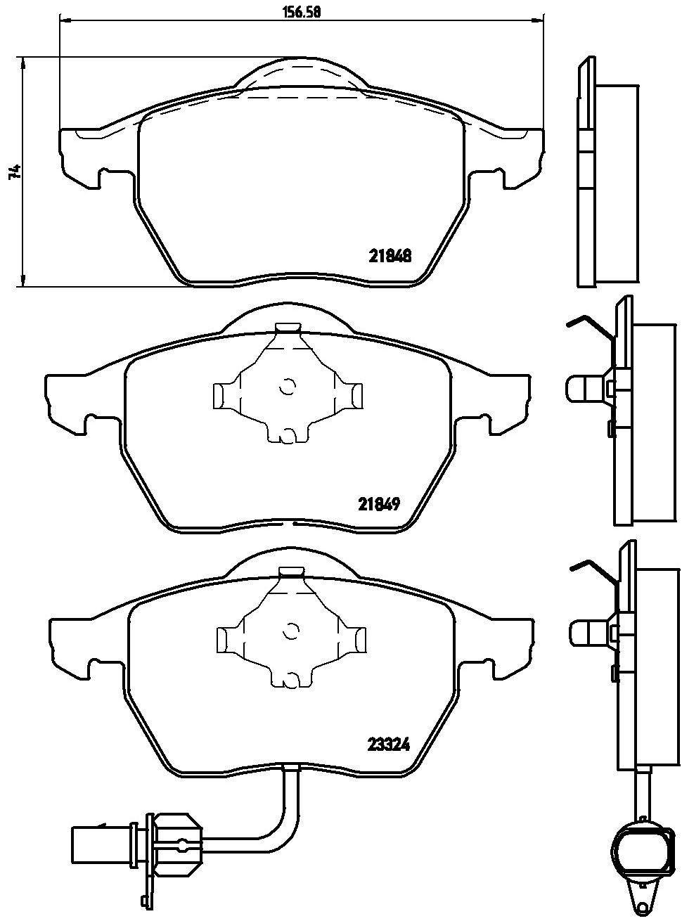 Гальмівні колодки Brembo P85060 ціна, від 38.36 USD