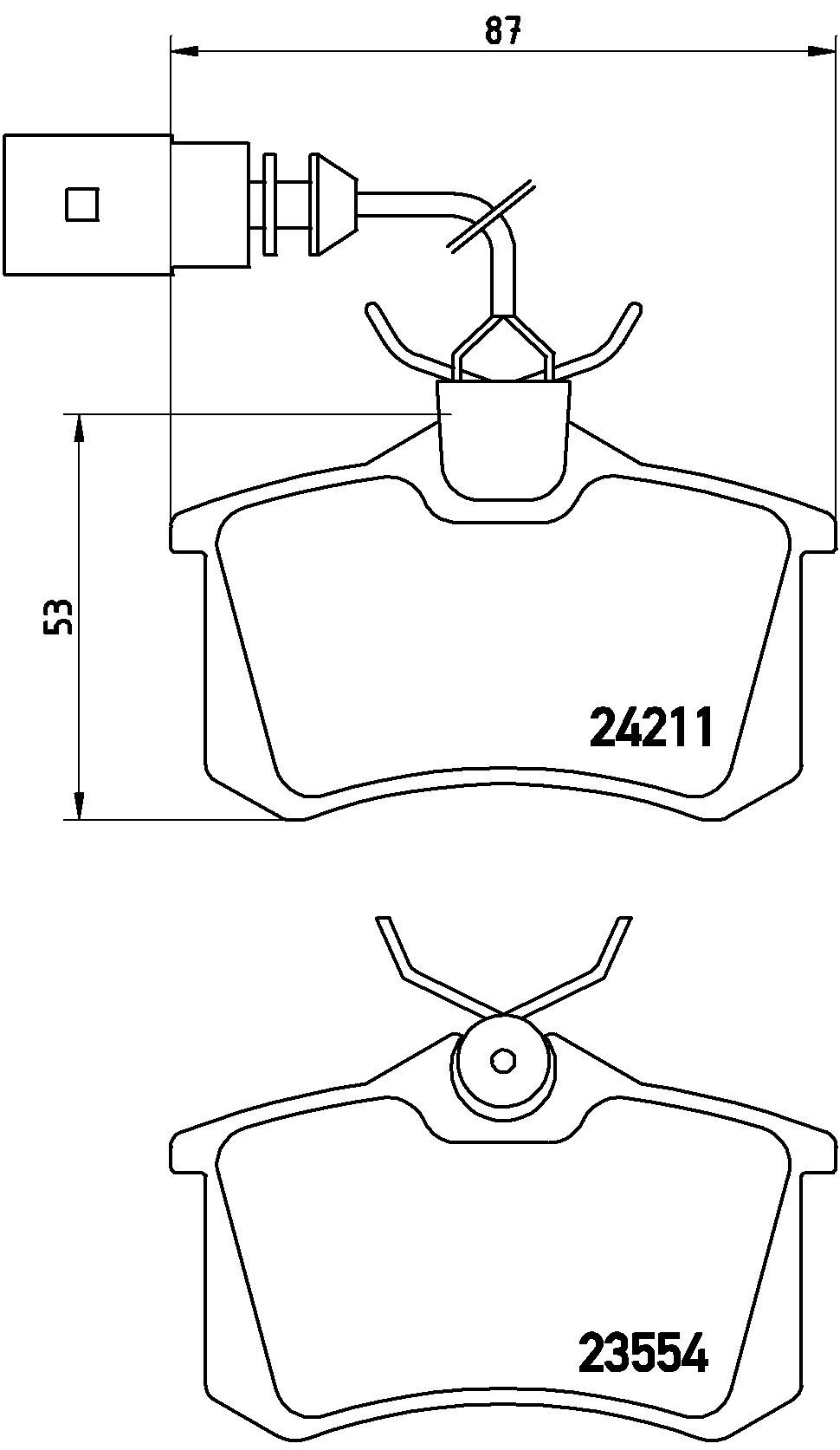Задні гальмівні колодки Brembo P85101 ціна, від 17.45 USD