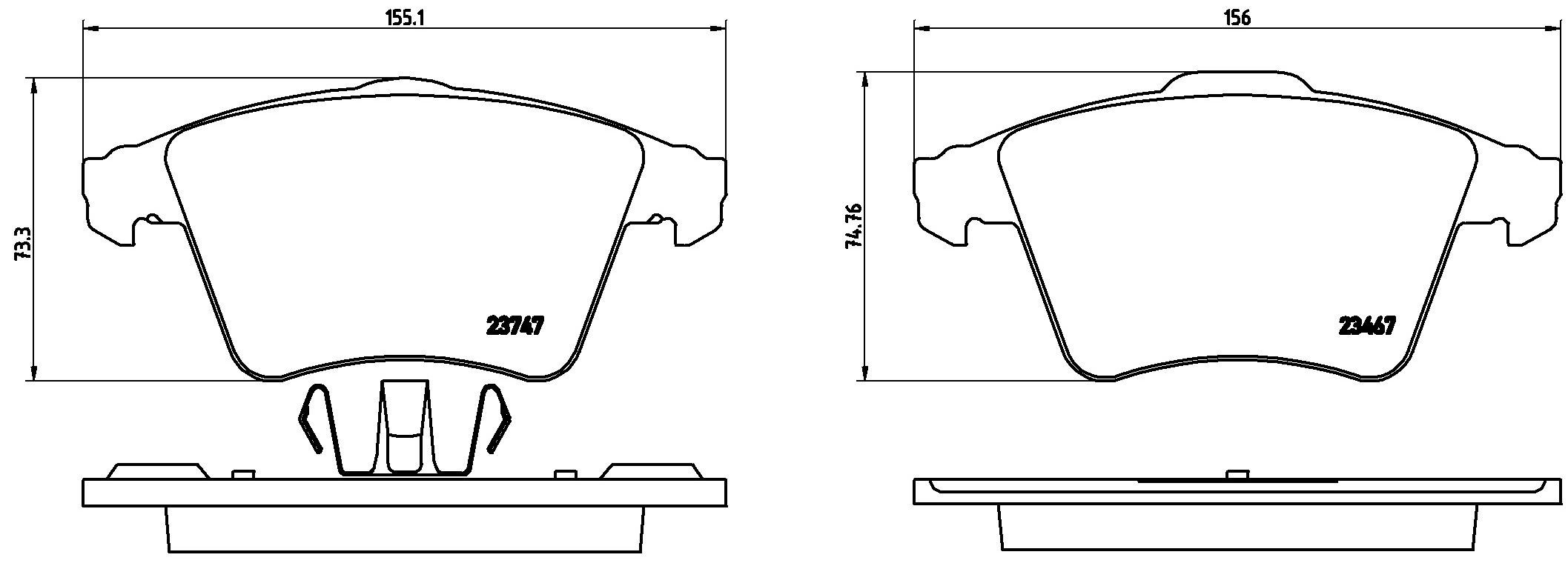 Гальмівні колодки Brembo P85106 ціна, від 25.66 USD