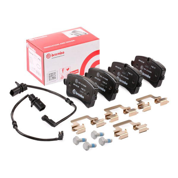 Задні гальмівні колодки Brembo P85117 ціна, від 56.69 USD
