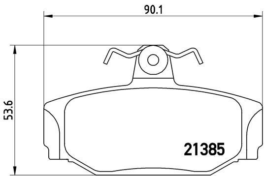 Купити P86009 Brembo Задні колодки