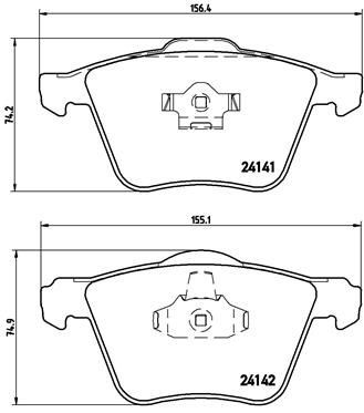Тормозні колодки Brembo P86018