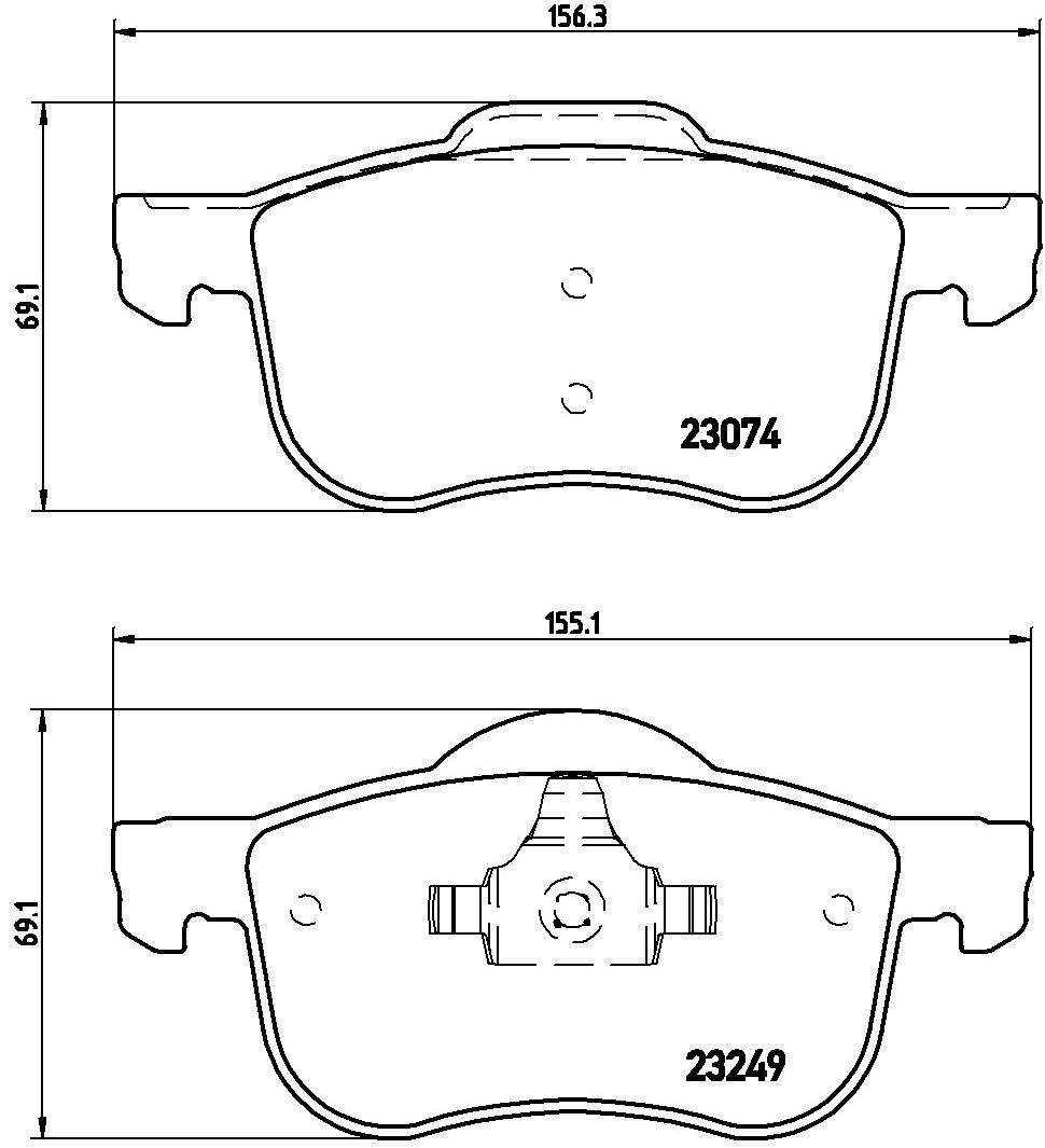 Гальмівні колодки Brembo P86020 ціна, від 38.84 USD