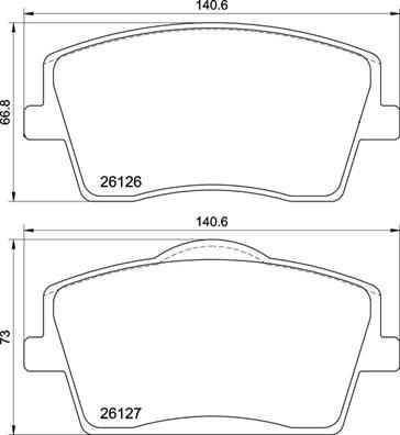 Тормозні колодки Brembo P86031