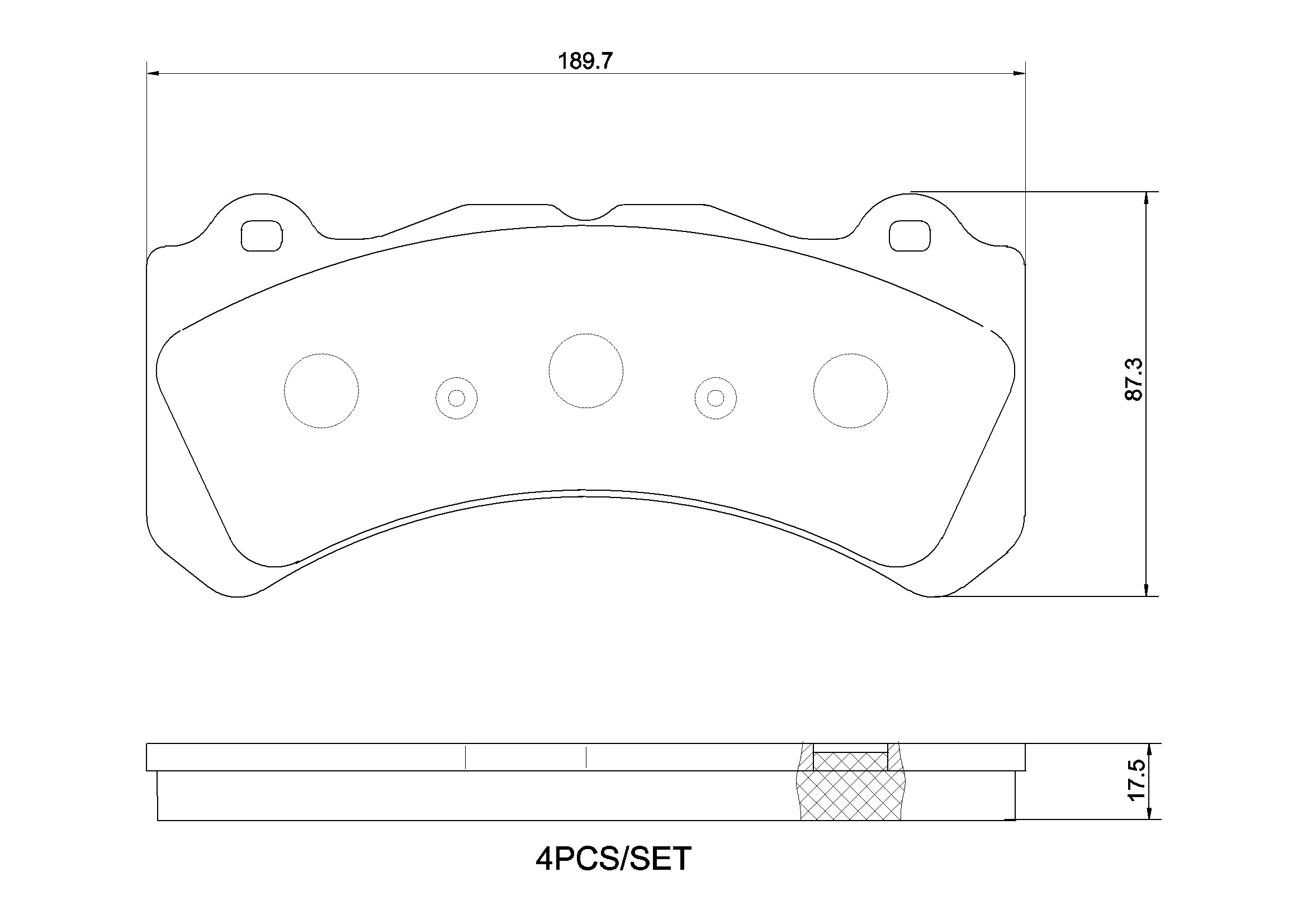 Тормозні колодки Brembo P86034