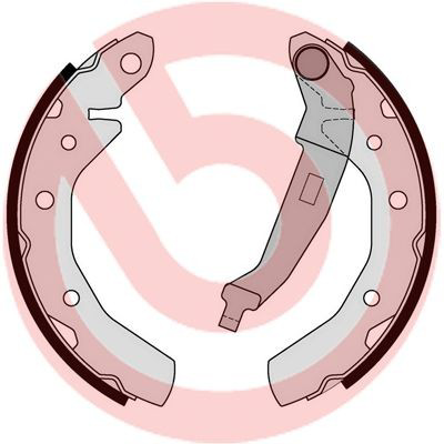 Колодки гальмові задні, барабанні Brembo S10517 ціна, від 14.08 USD