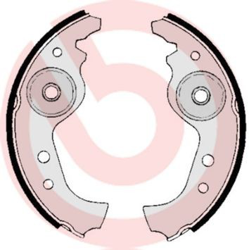 Колодки гальмові задні, барабанні S23501 Brembo