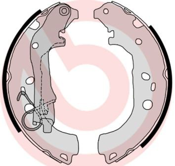 Колодки гальмові задні, барабанні Brembo S23518 ціна, від 29.58 USD