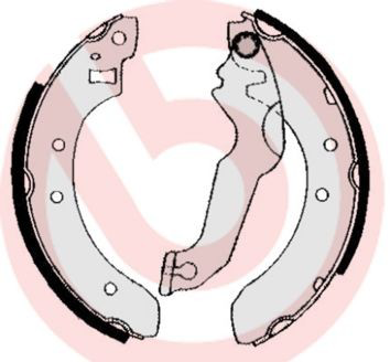 S24507 Brembo Колодки гальмівні задні, барабанні