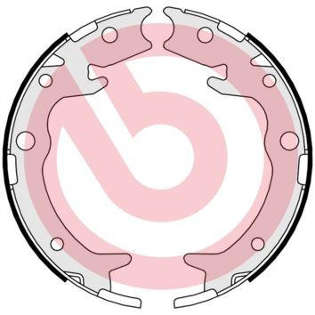 S28516 Brembo Гальмівні колодки ручника