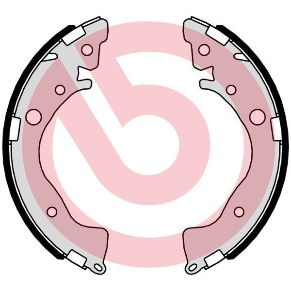 Купити S28521 Brembo Колодки гальмові задні, барабанні