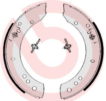 Колодки гальмові задні, барабанні Brembo S44502 ціна, від 50.07 USD