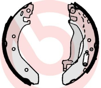 Колодки гальмові задні, барабанні Brembo S52503 ціна, від 25.41 USD