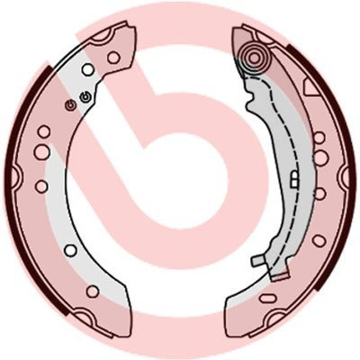 Купити S54521 Brembo Колодки гальмові задні, барабанні