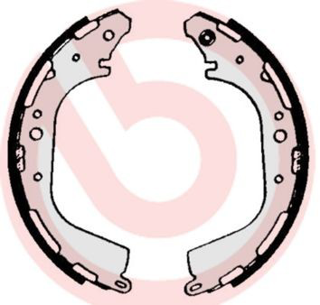 S56529 Brembo Колодки гальмівні задні, барабанні