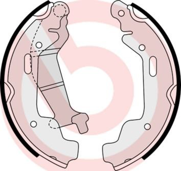 S59516 Brembo Колодки гальмівні задні, барабанні