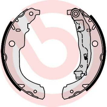 S61528 Brembo Колодки гальмівні задні, барабанні