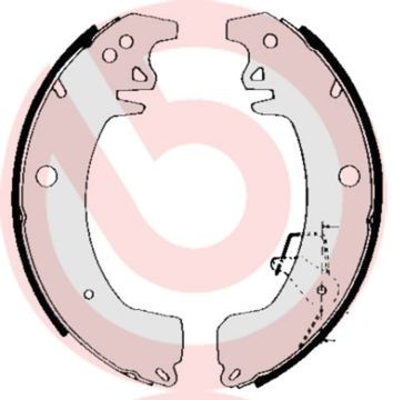 Колодки гальмові задні, барабанні Brembo S68537 ціна, від 31.31 USD