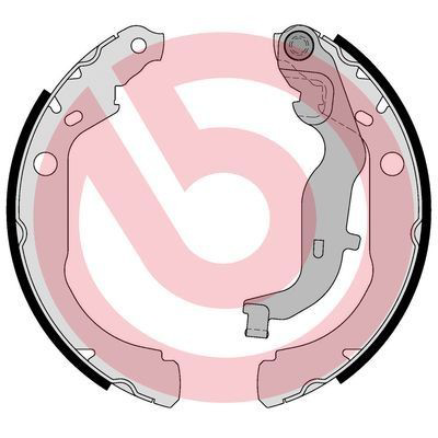 S68549 Brembo Колодки гальмівні задні, барабанні