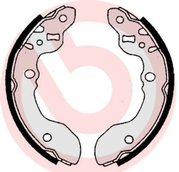 S79516 Brembo Колодки гальмівні задні, барабанні
