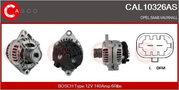 CAL10326AS Casco Авто генератор
